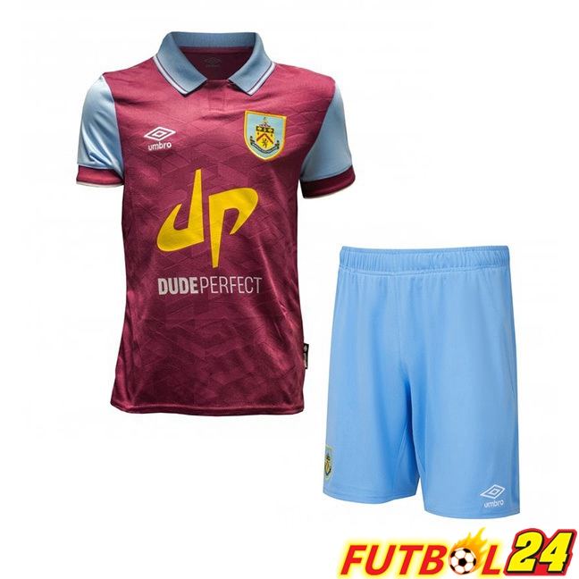 Camisetas De Futbol Burnley Ninos Primera Rojo 2023/2024