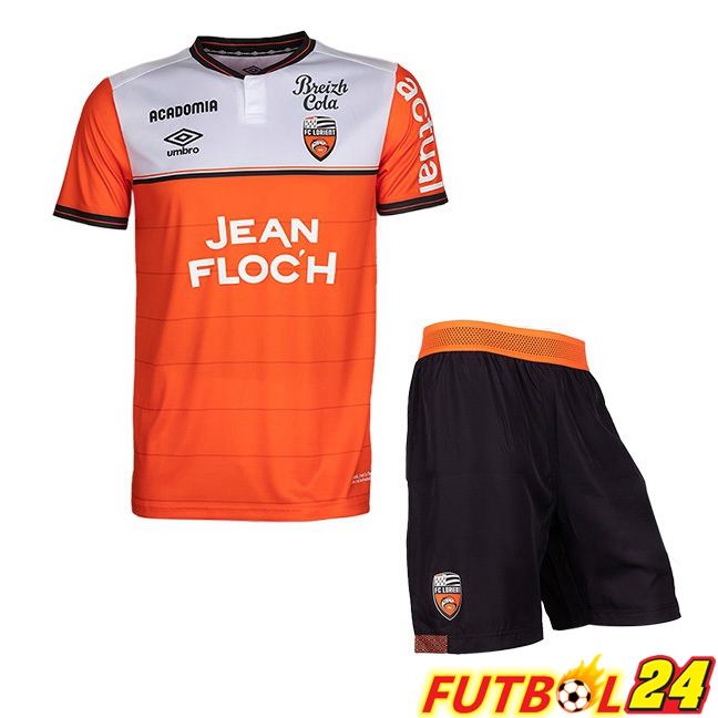 Camisetas De Futbol FC Lorient Ninos Primera Naranja 2023/2024