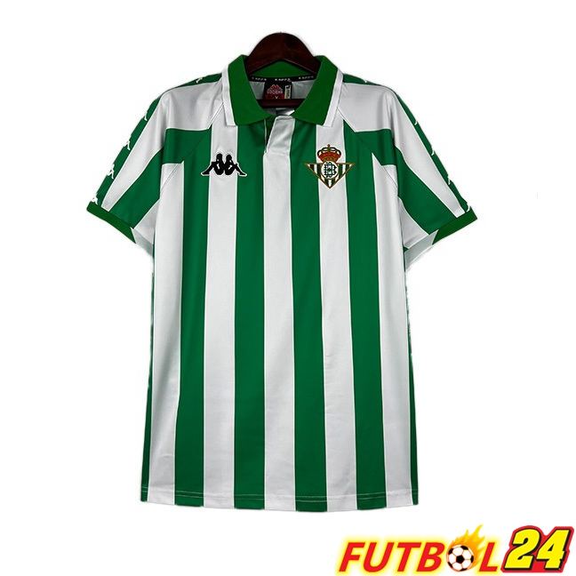 Camisetas De Futbol Real Betis Retro Primera Blanco Verde 2000-2001