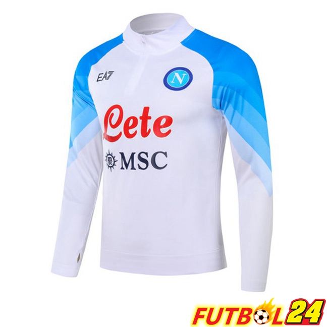 Sudadera De Entrenamiento SSC Napoli Blanco 2023/2024
