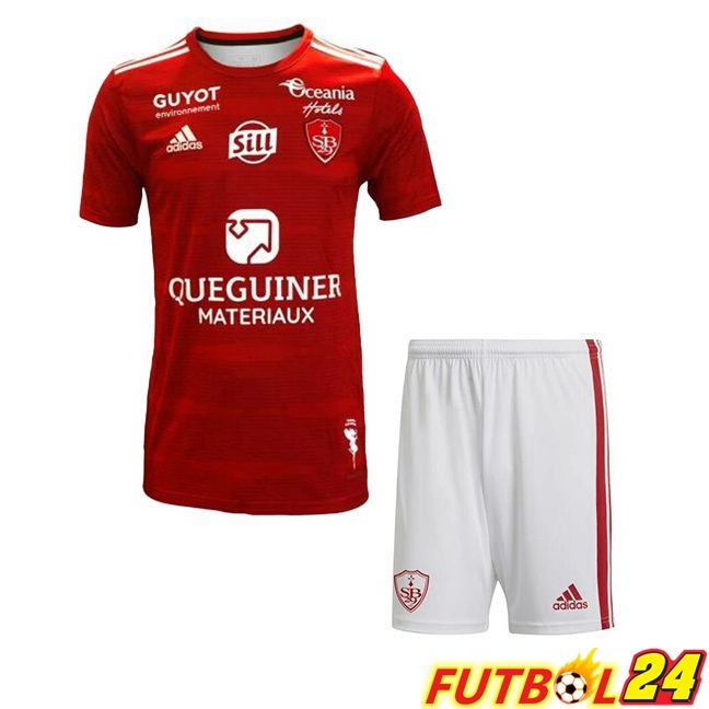 Camisetas De Futbol Stade Brestois Ninos Primera Rojo 2023/2024