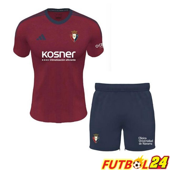 Camisetas De Futbol CA Osasuna Ninos Primera Rojo 2023/2024