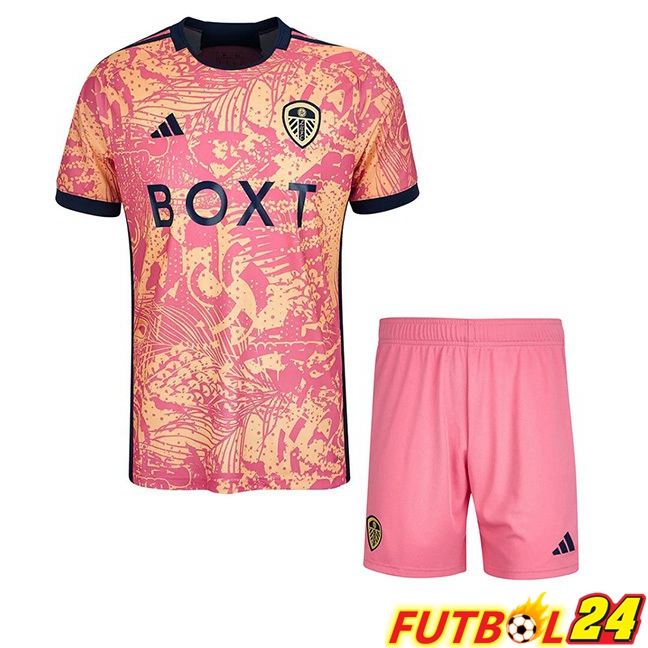Camisetas De Futbol Leeds United Ninos Tercera Rosado 2023/2024