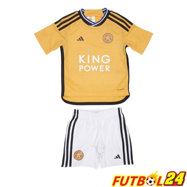 Camisetas De Futbol Leicester City Ninos Tercera Amarillo 2023/2024