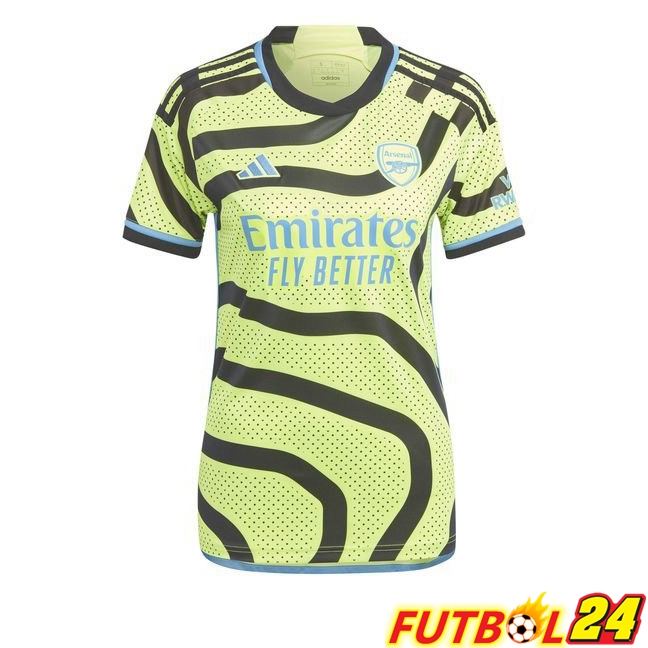 Camisetas De Futbol Arsenal Mujer Segunda Verde 2023/2024