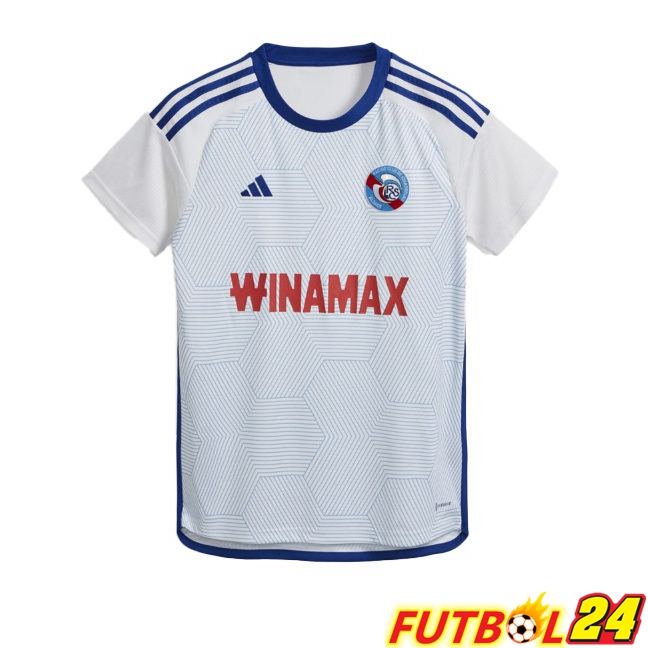 Camisetas De Futbol RC Strasbourg Alsace Segunda Blanco 2023/2024