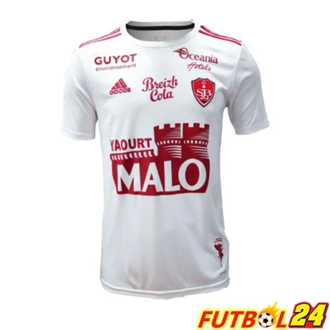 Camisetas De Futbol Stade Brestois Segunda Blanco 2023/2024