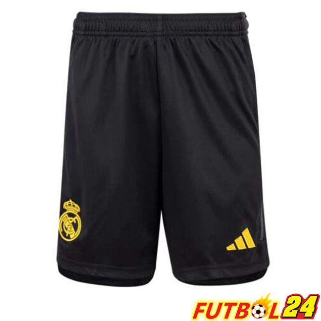 Cortos De Futbol Real Madrid Tercera Negro 2023/2024