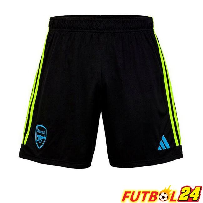 Cortos De Futbol Arsenal Segunda Negro 2023/2024