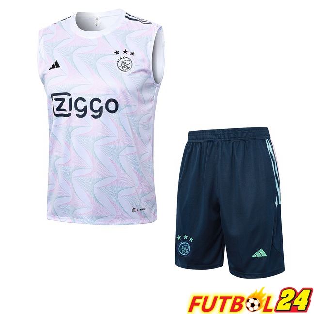 Chaleco De Futbol AFC Ajax + Cortos Blanco 2023/2024