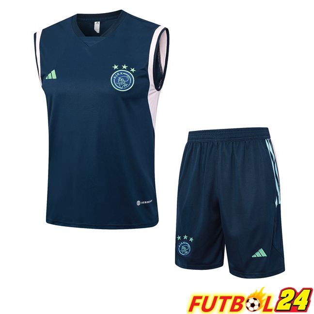 Chaleco De Futbol AFC Ajax + Cortos Azul Real 2023/2024