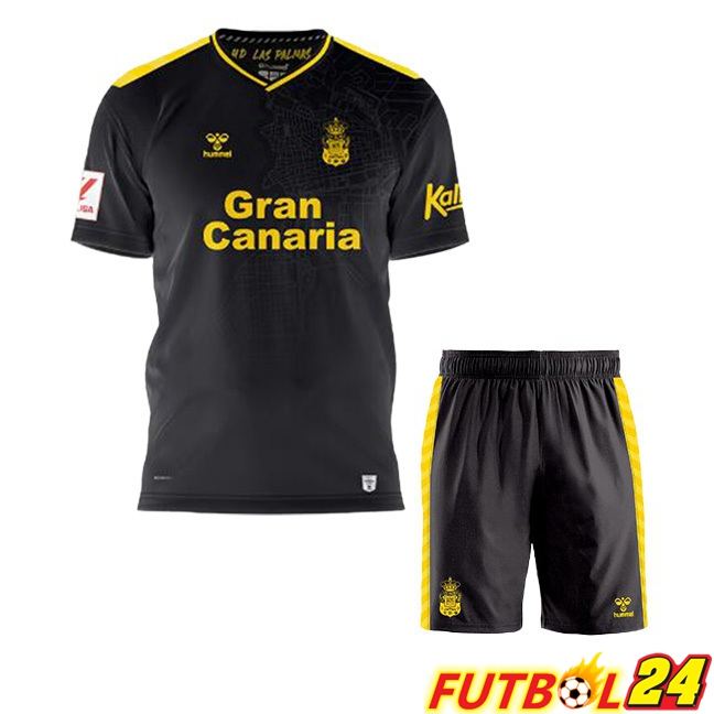 Camisetas De Futbol UD Las Palmas Ninos Segunda Negro 2023/2024