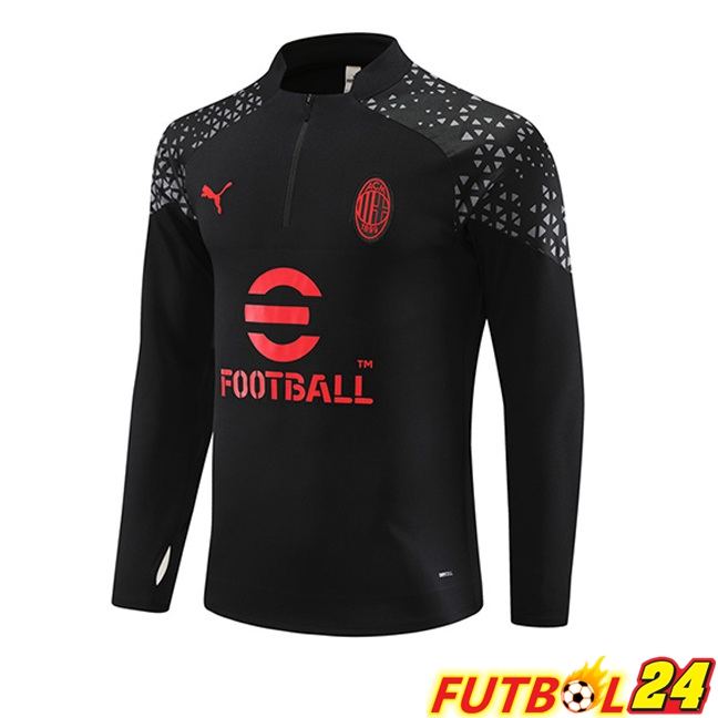 Sudadera De Entrenamiento AC Milan Negro 2023/2024