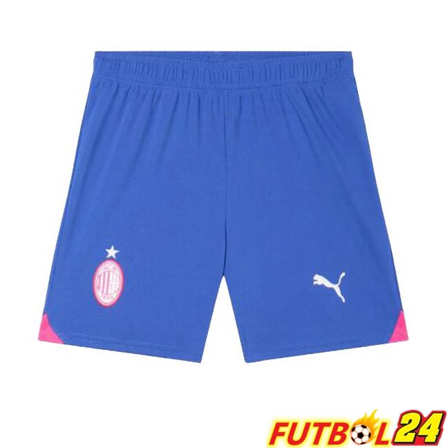 Cortos De Futbol AC Milan Tercera Azul 2023/2024
