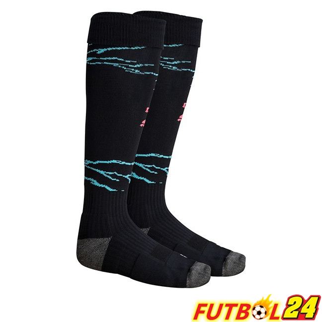 Calcetines De Futbol Manchester City Tercera Azul Negro 2023/2024