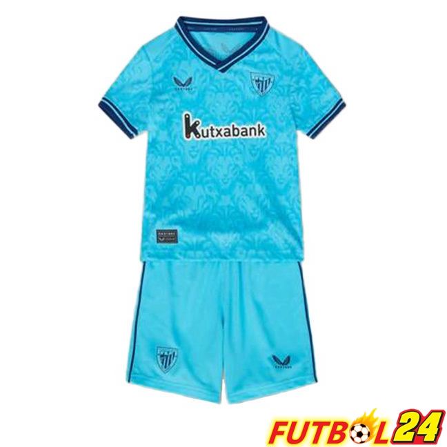 Camisetas De Futbol Athletic Bilbao Ninos Segunda Azul 2023/2024
