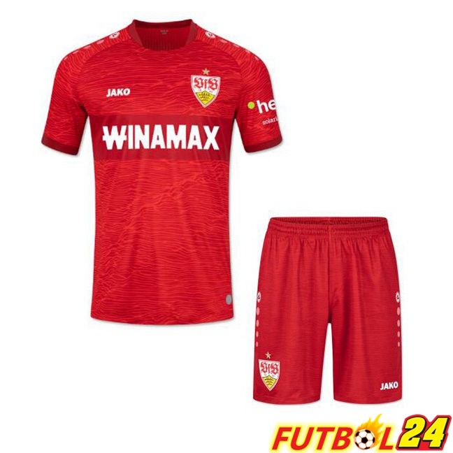 Camisetas De Futbol VfB Stuttgart Ninos Segunda Rojo 2023/2024