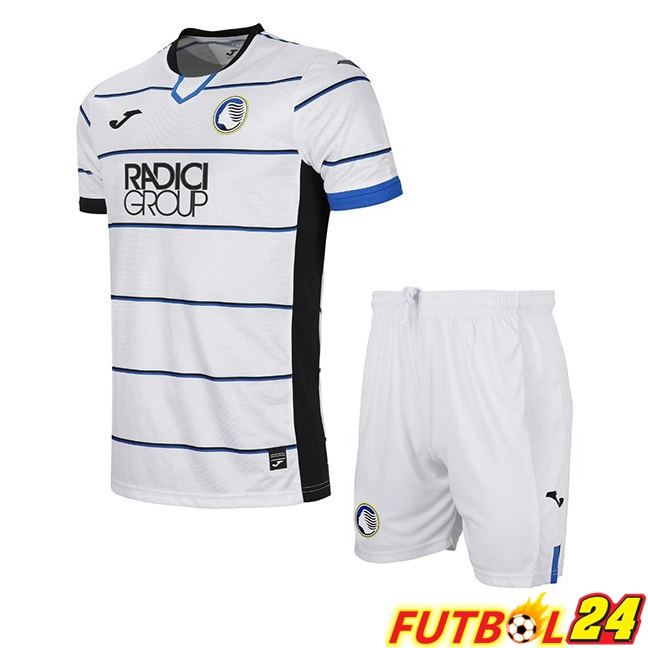 Camisetas De Futbol Atalanta Ninos Segunda Blanco 2023/2024