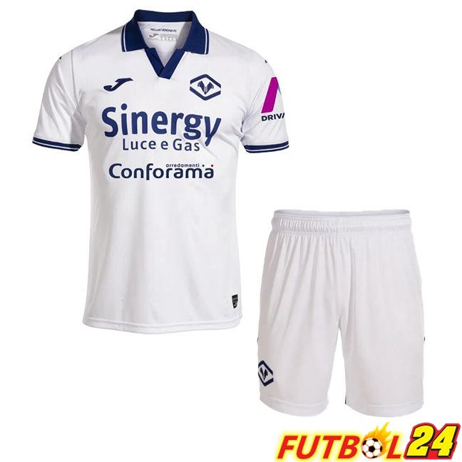 Camisetas De Futbol Hellas Verone Ninos Tercera Blanco 2023/2024