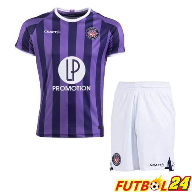 Camisetas De Futbol Toulouse Ninos Segunda Púrpura 2023/2024