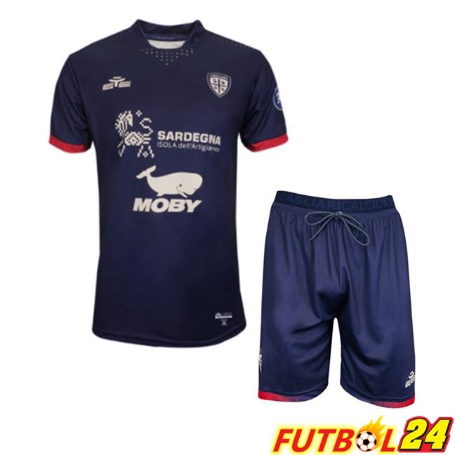 Camisetas De Futbol Cagliari Calcio Ninos Tercera Azul Real 2023/2024