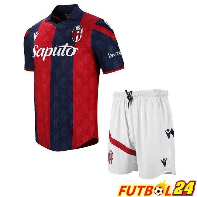 Camisetas De Futbol Bologne Ninos Primera Azul Rojo 2023/2024