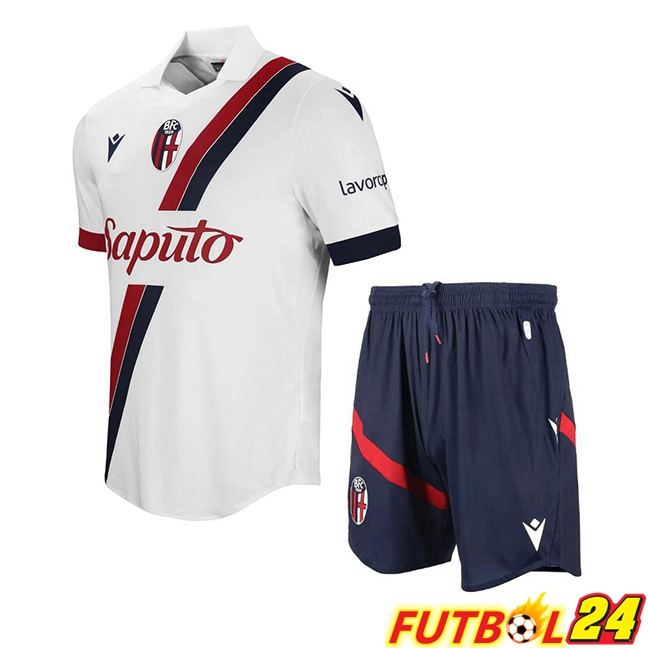 Camisetas De Futbol Bologne Ninos Segunda Blanco 2023/2024