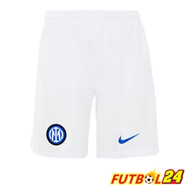 Cortos De Futbol Inter Milan Segunda Blanco 2023/2024