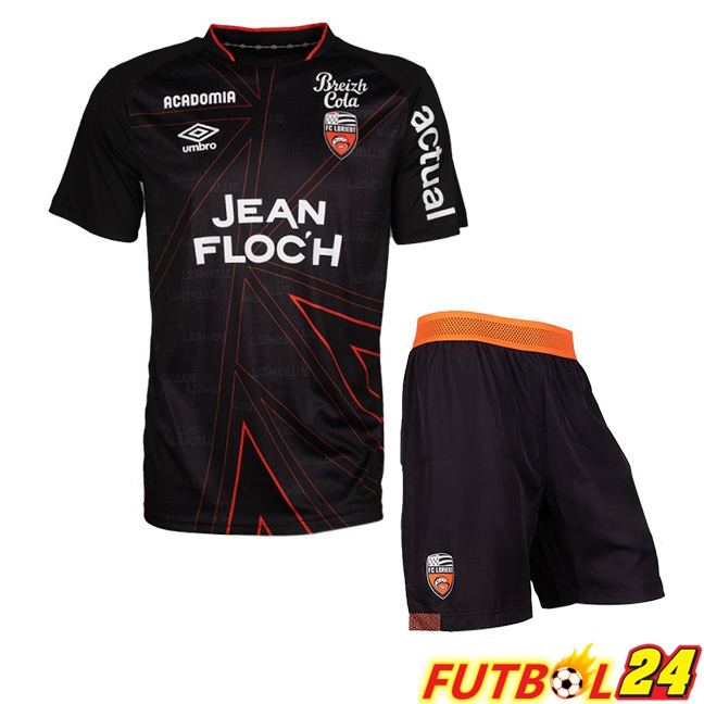 Camisetas De Futbol FC Lorient Ninos Segunda Negro 2023/2024