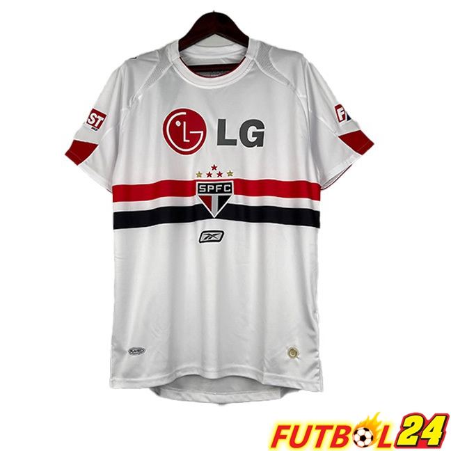 Camisetas De Futbol Sao Paulo FC Retro Primera Blanco 2007-2008