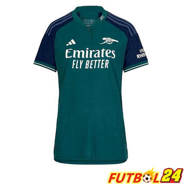Camisetas De Futbol Arsenal Mujer Tercera Verde 2023/2024