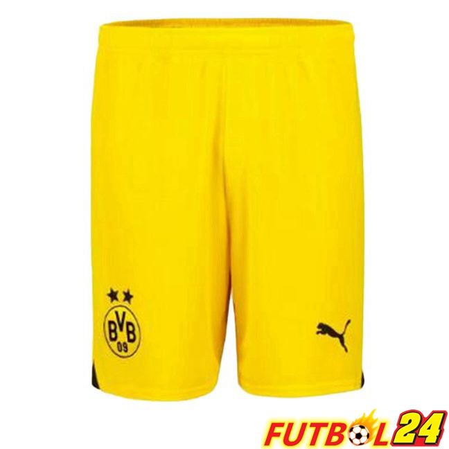 Cortos De Futbol Dortmund BVB Segunda Amarillo 2023/2024