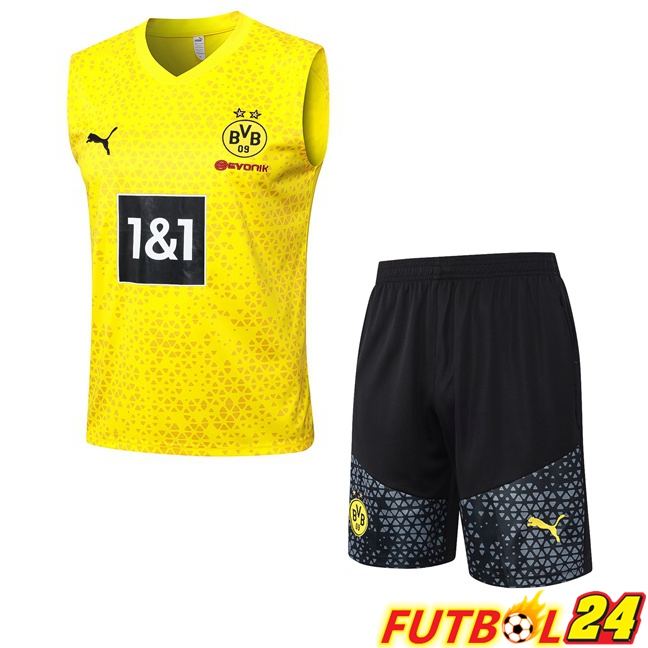Chaleco De Futbol Dortmund BVB + Cortos Amarillo 2023/2024