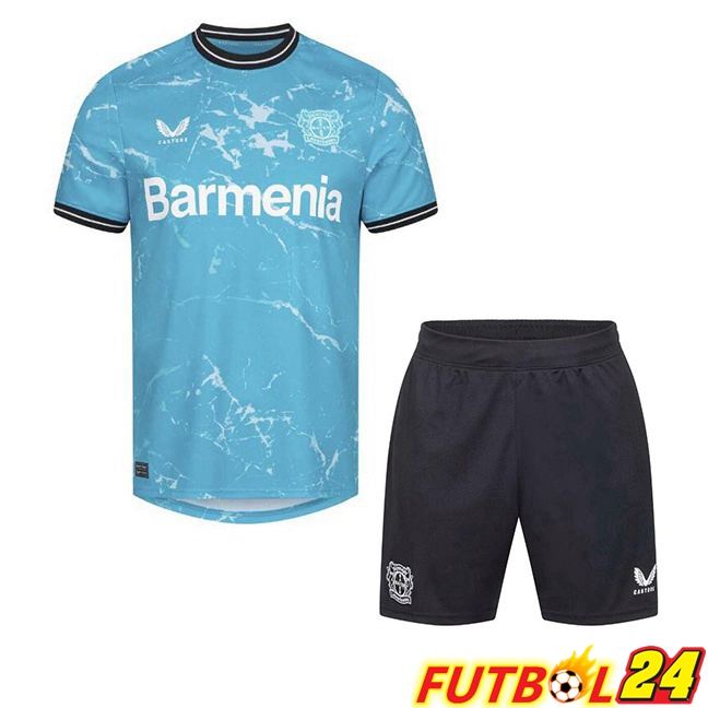 Camisetas De Futbol Bayer 04 Leverkusen Ninos Tercera Azul 2023/2024