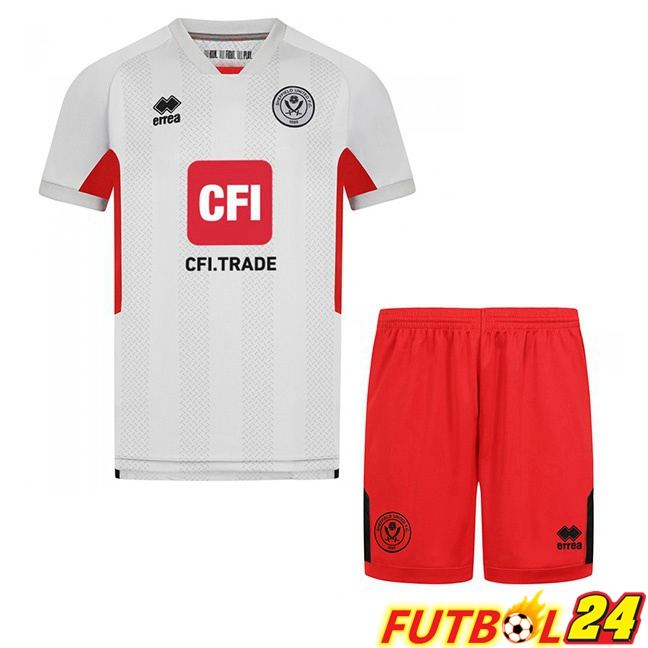 Camisetas De Futbol Sheffield United Ninos Tercera Gris 2023/2024