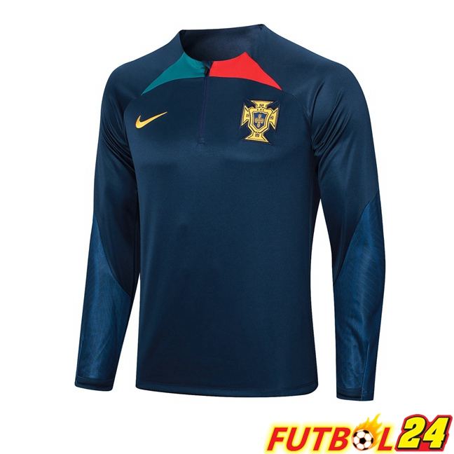 Sudadera De Entrenamiento Portugal Azul Real 2023/2024