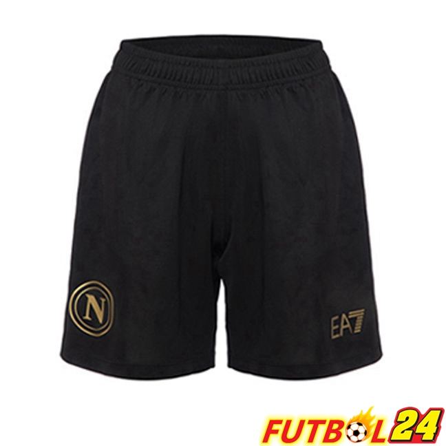 Cortos De Futbol SSC Napoli Tercera Negro 2023/2024