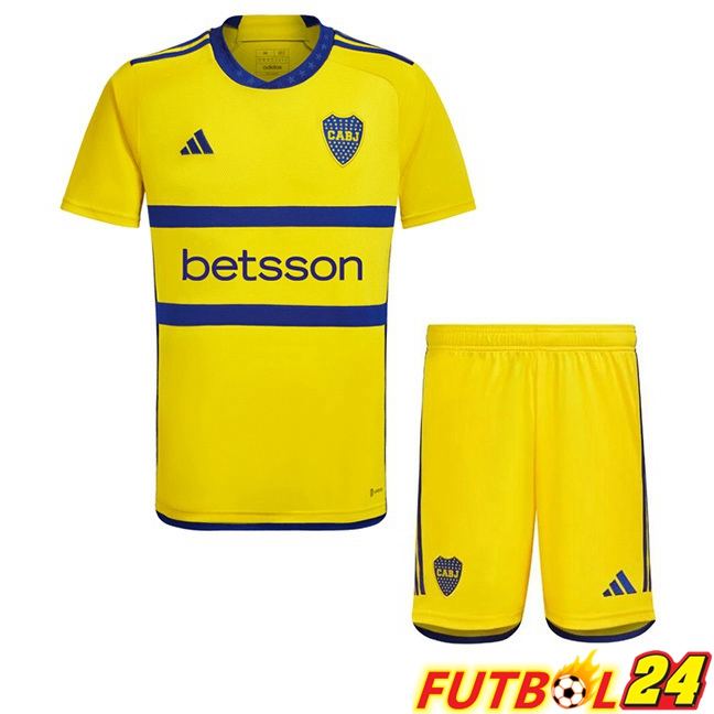 Camisetas De Futbol Boca Juniors Ninos Segunda Amarillo 2023/2024