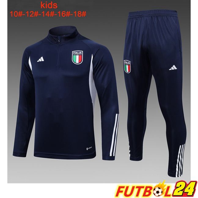 Chandal Equipos De Futbol Italia Ninos Azul Real 2023/2024
