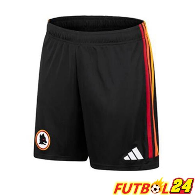 Cortos De Futbol AS Roma Tercera Negro 2023/2024