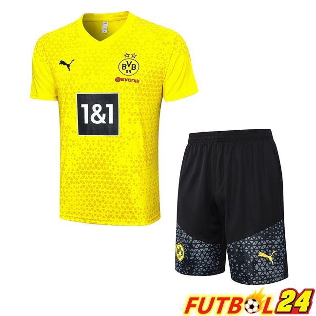 Camiseta Entrenamiento Dortmund BVB + Cortos Amarillo 2023/2024