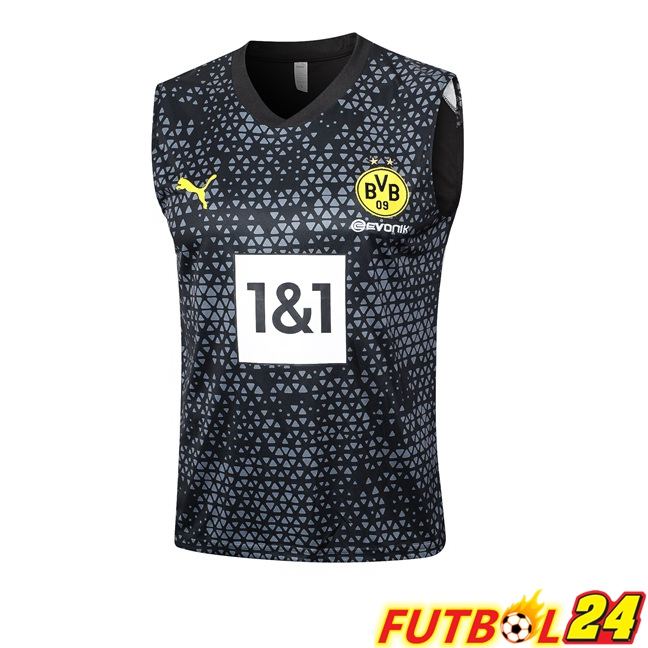 Chaleco De Futbol Dortmund BVB Negro 2023/2024