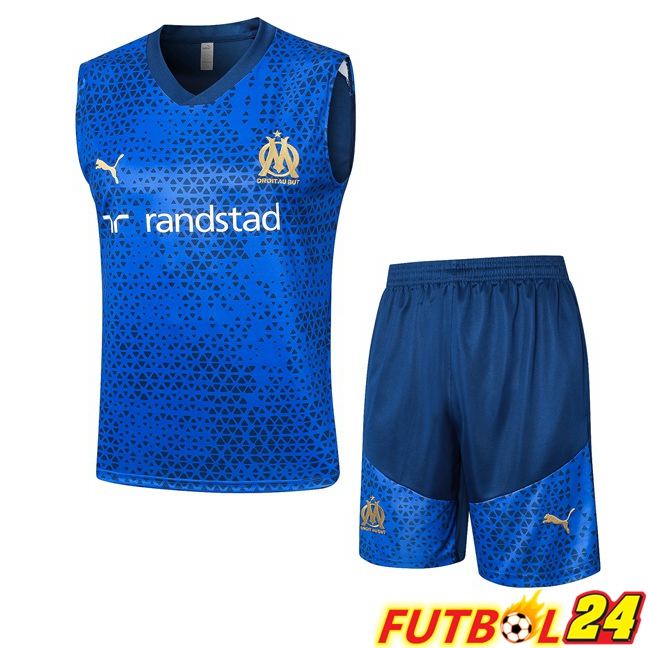 Chaleco De Futbol Marsella OM + Cortos Azul 2023/2024