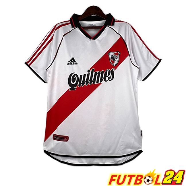 Camisetas De Futbol River Plate Retro Primera Blanco 2000-2001