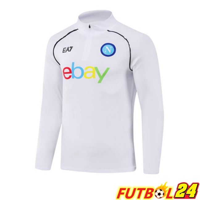 Sudadera De Entrenamiento SSC Napoli Blanco 2023/2024