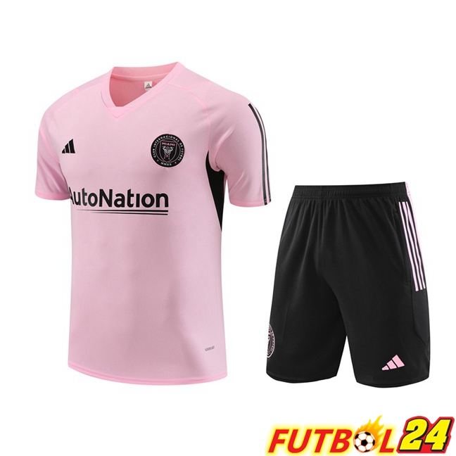Camiseta Entrenamiento Inter Miami CF + Cortos Rosado 2023/2024