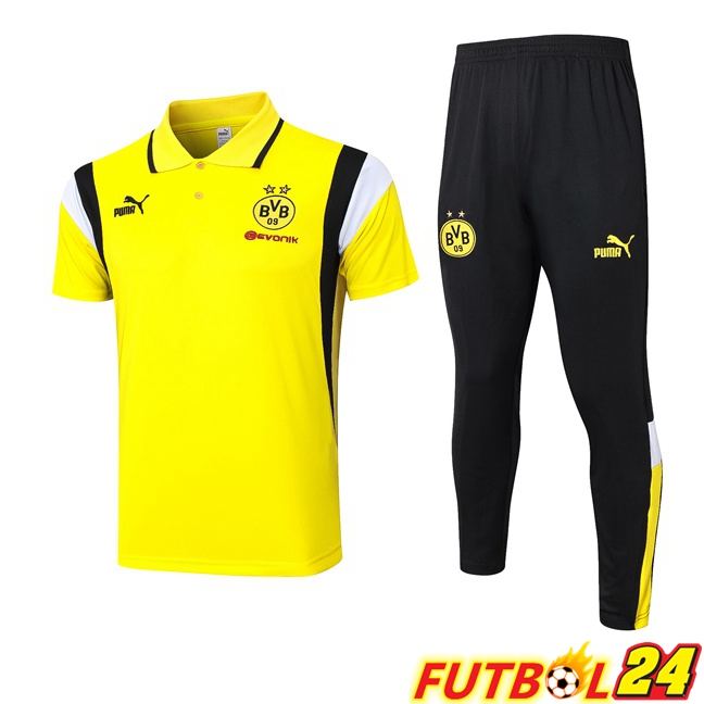 Camiseta Polo Dortmund BVB + Pantalones Amarillo 2023/2024
