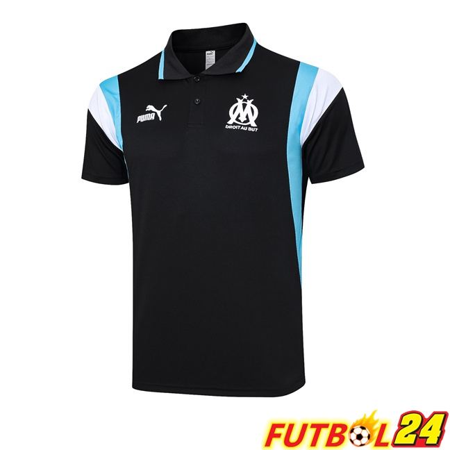 Camiseta Polo Marsella OM Negro 2023/2024
