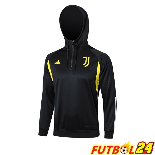 Sudadera De Entrenamiento Con Capucha Juventus Negro 2023/2024