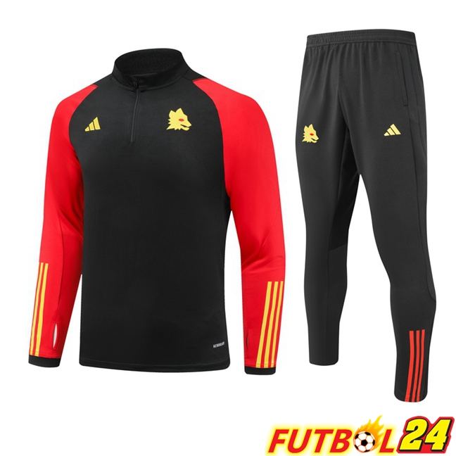 Chandal Equipos De Futbol AS Roma Negro Rojo 2023/2024